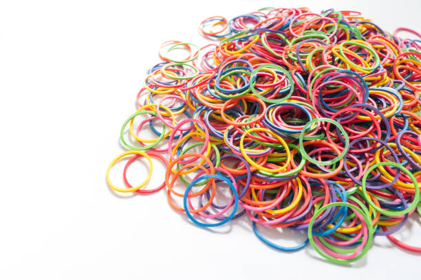 istock Colorful rubber band isolated on white background 863485494