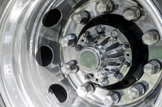 istock Close up whell detail from a truck 863485918