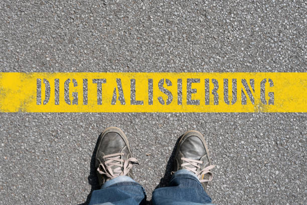 istock A man stands on the border of digitalization 863501294