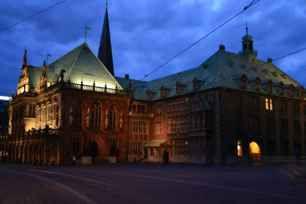 istock Bremen Town Hall at Central Market Square Bremen, Germany 863504668