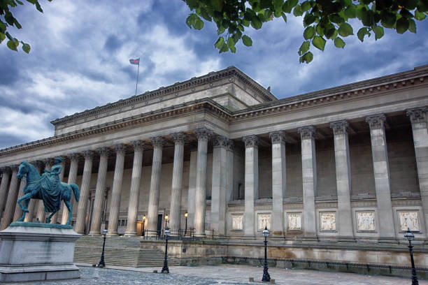 saint georges hall liverpool - st georges hall foto e immagini stock