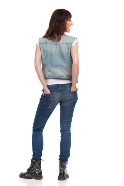 istock Rear View Of Young Talking Woman 863512590