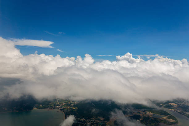 istock View from the airplane clouds over thailand 863528114