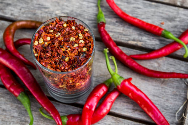 istock Red Pepper Flakes and red Chili 863564216