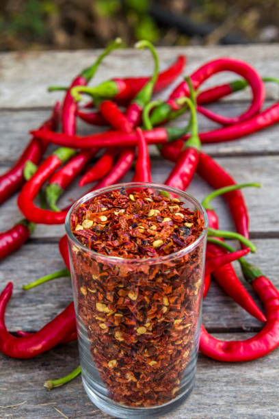 istock Red Pepper Flakes and red Chili 863564220