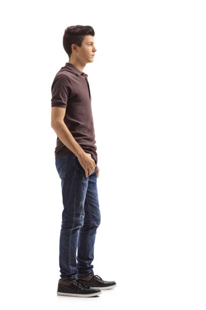 istock Teenage boy waiting in line 863567968