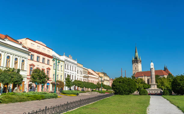 widok na centralny plac w presov, słowacja - slovakia ancient past architecture zdjęcia i obrazy z banku zdjęć