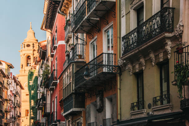 istock Beautiful residential buildings 863595134