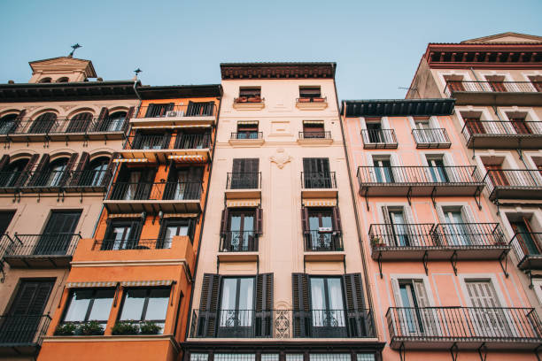 istock Beautiful residential buildings 863595162