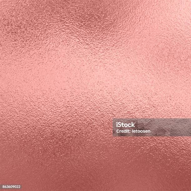 Fondo Metal De La Textura De Oro Rosa Foto de stock y más banco de imágenes de Rosa - Color - Rosa - Color, Efecto texturado, Con textura