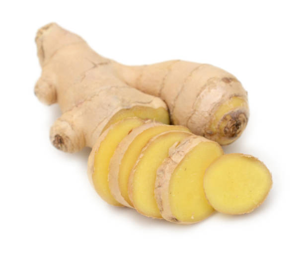 istock Fresh ginger root or rhizome isolated on white background cutout 863613528