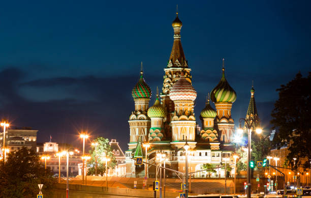 istock The Moscow Kremlin after sunset 863614628