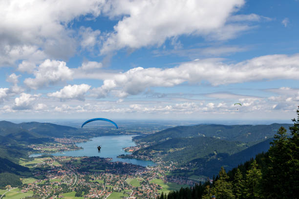istock Paragliders over the Tegernsee 863618210