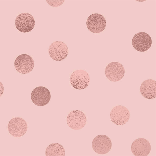 Rose Gold Dot Seamless Pattern Background Stock Illustration - Download  Image Now - Pink Color, Polka Dot, Backgrounds - iStock