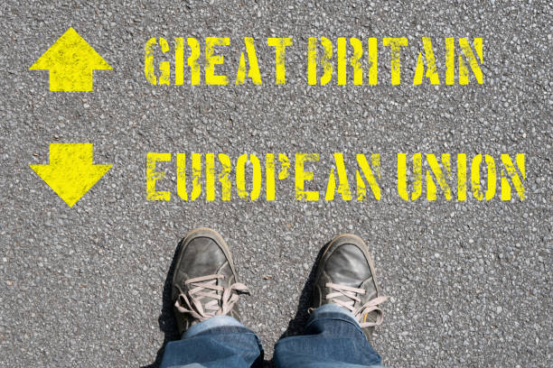 istock One man and the choice between Great Britain and the EU 863629646