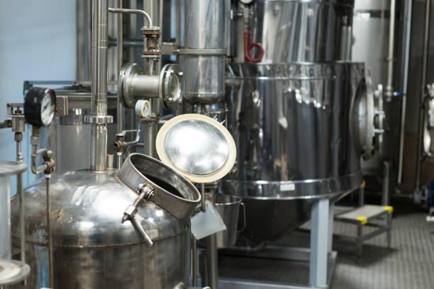 istock Equipment for the distillation of alcohol 863671136