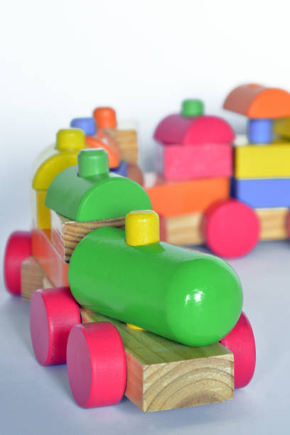 istock wooden train, baby toy 863671434