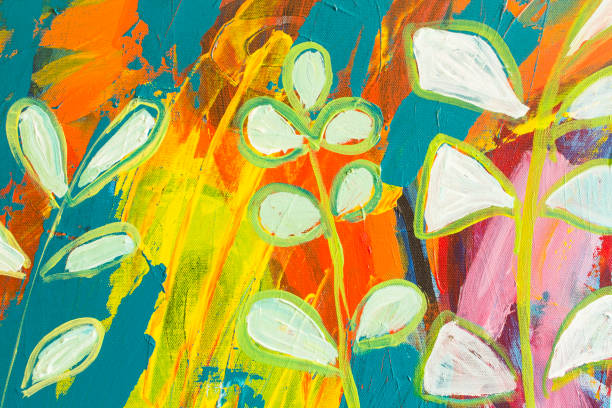 istock Detail of the Painting as a Background 863671442