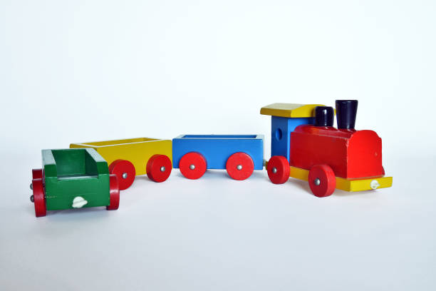istock wooden train, baby toy 863674260