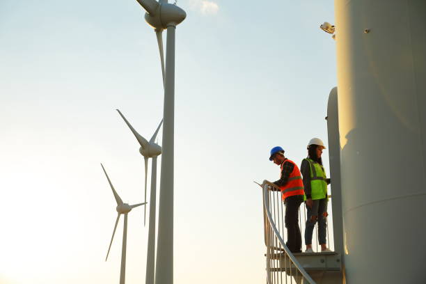 istock Engineers of Wind Turbine 863674828