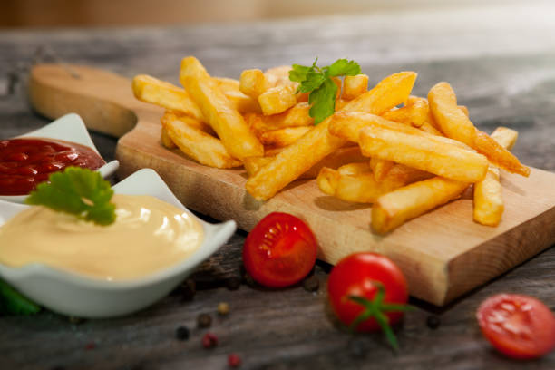 istock French fries, mayonnaise and cherry tomato 863685418