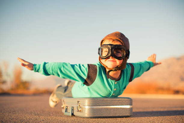 istock Young Boy Dreams of Air Travel 863689192