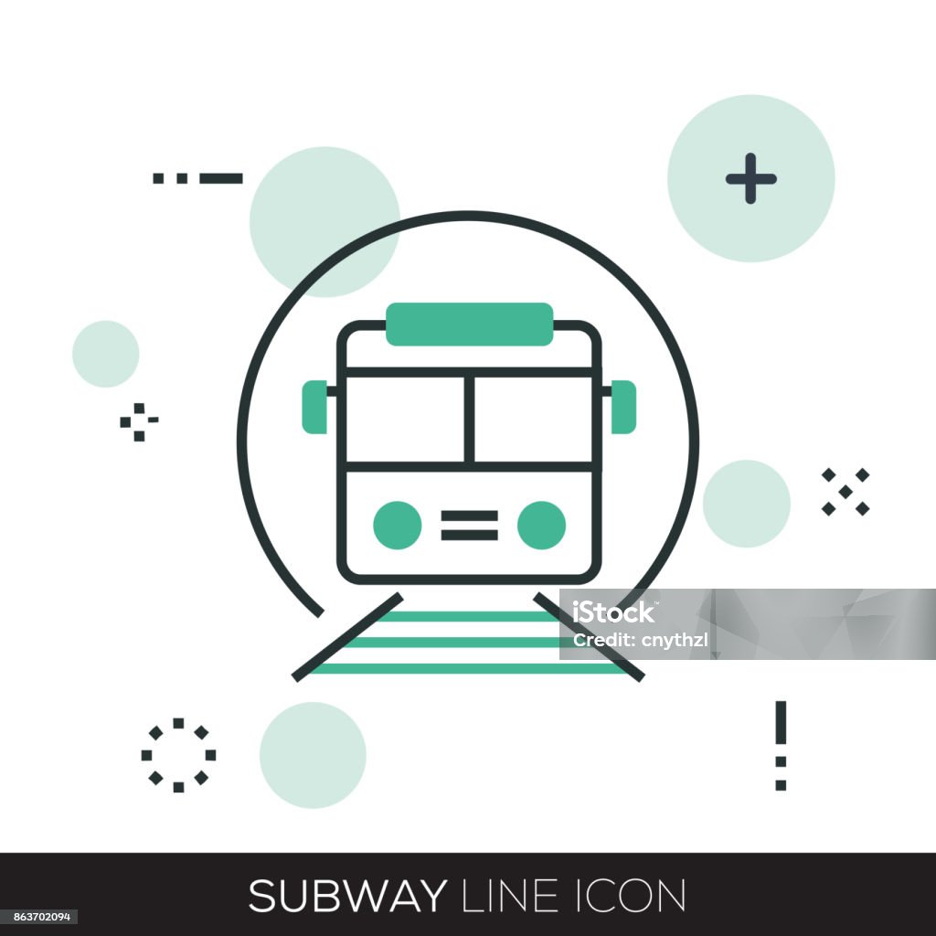 SUBWAY LINE ICON Sports Training stock vector