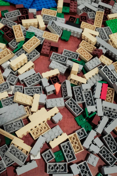 istock Heap of colourful plastic toy blocks 863706392