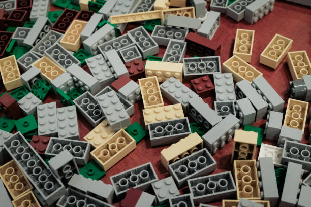 istock Heap of colourful plastic toy blocks 863706406