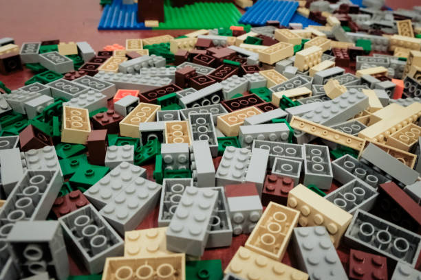 istock Heap of colourful plastic toy blocks 863706450