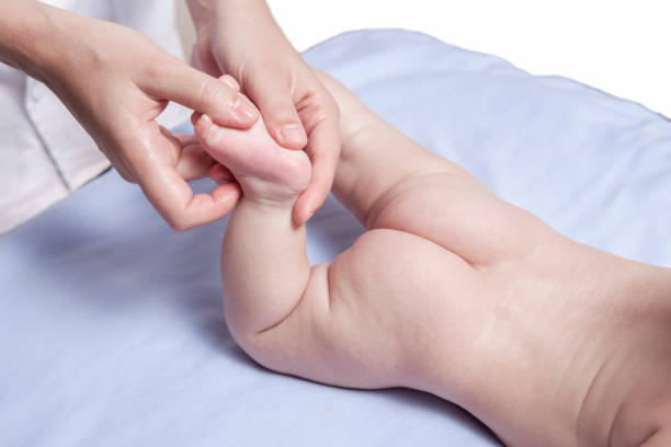 istock Three month baby boy foot massage 863706732