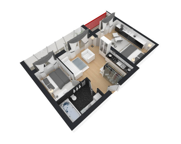 istock 3d render of furnished home apartment 863712328