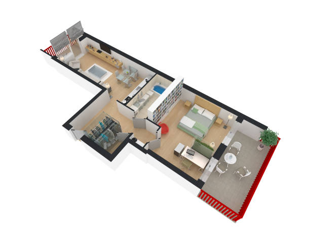 istock 3d render of furnished home apartment 863712330