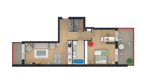 istock 3d render of furnished home apartment 863712364