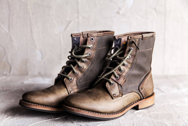 istock Pair of new boots 863712692