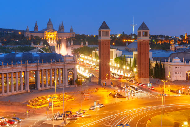 istock Placa Espanya in Barcelona, Catalonia, Spain 863717374