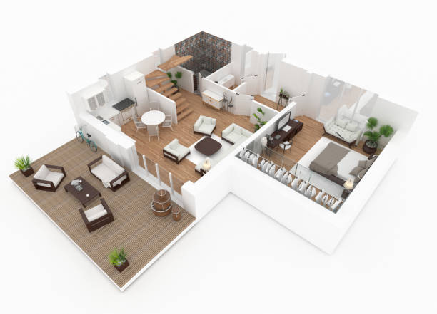 istock 3d rendering of furnished home apartment 863718142