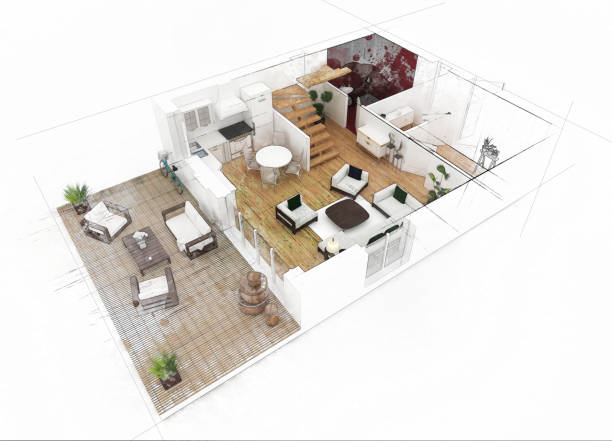 istock 3d rendering of furnished home apartment 863718204