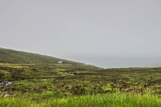 landscape on the road from Plockton to Applecross wild sceneries of the Pass of the Cattle road to get to Applecross village applecross peninsula stock pictures, royalty-free photos & images