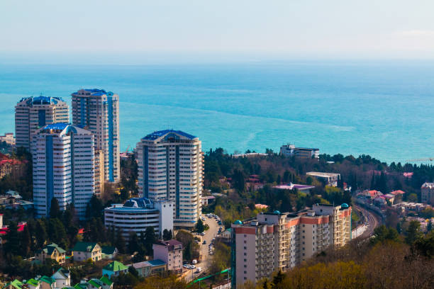 istock Aerial view of Sochi, Russia 863739290