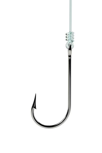 Fishing Hook Hanging On A Fishing Line Stock Photo - Download Image Now -  Fishing Hook, In A Row, Single Line - iStock, Fishing Line For Hanging 