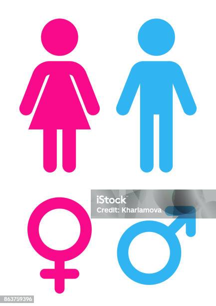 Man And Woman Sign Toilet Stock Illustration - Download Image Now - Women, Men, Icon Symbol