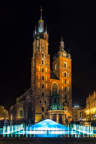 축복 받은 성모 마리아, 크 라 코 프, 폴란드의 교회 가정 - polish culture poland malopolskie province cathedral 뉴스 사진 이미지