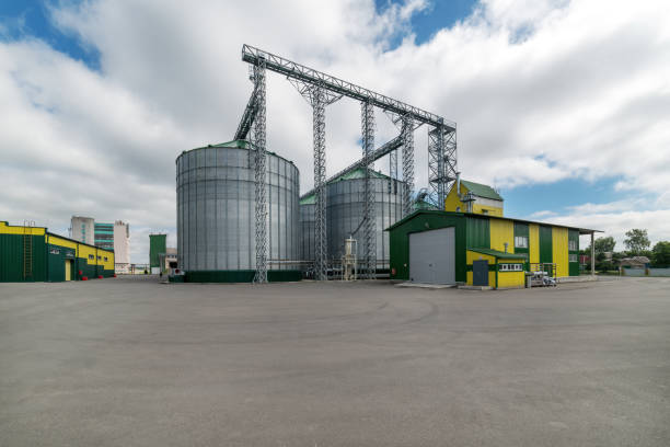 istock Large steel silos, storage of grain 863759938