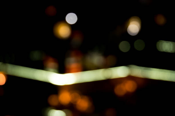 istock Night light in the out focus style make a bokeh scene 863765170