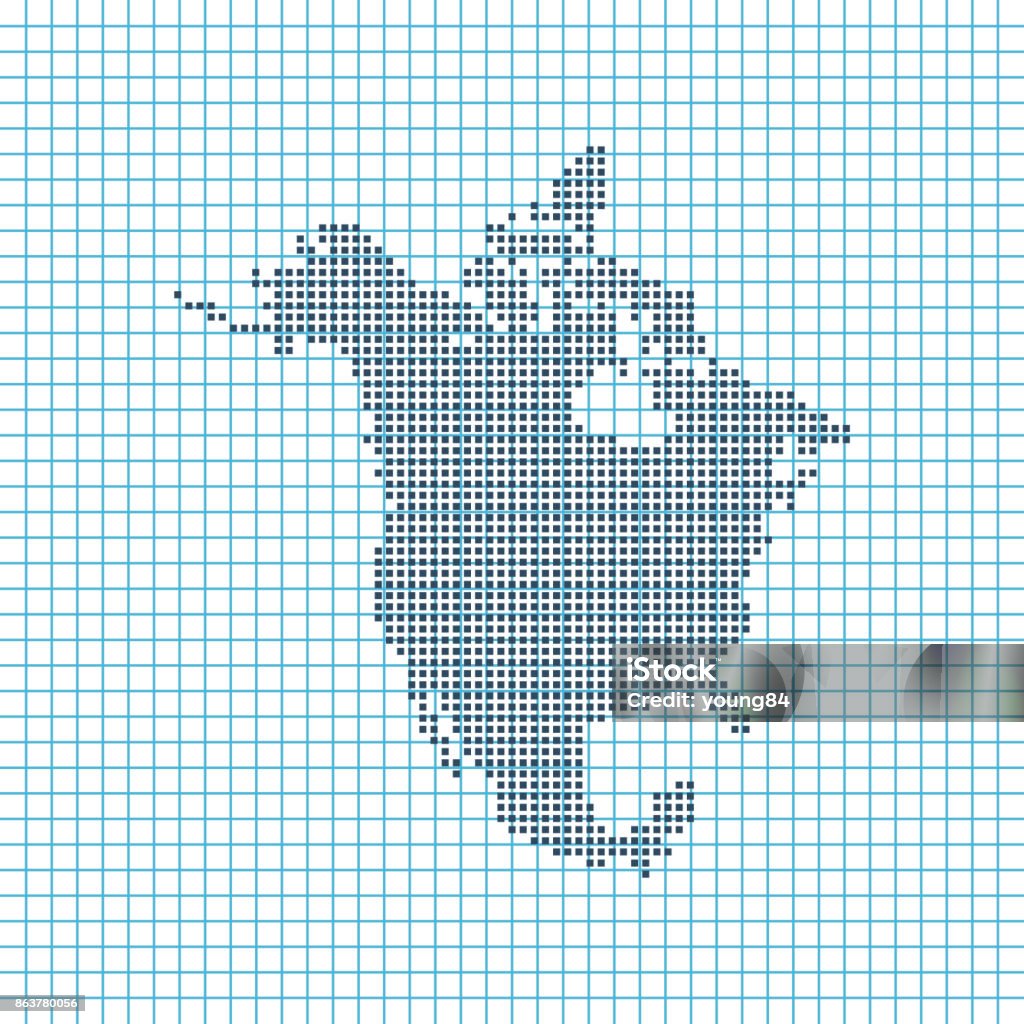 North America Map Stock Illustration - Download Image Now - Canada