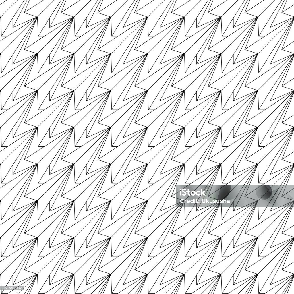 Vector Seamless Pattern Linear Background Stock Illustration - Download ...