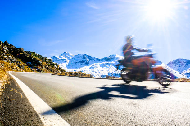 istock motorbike at the grossglockner mountain 863805202