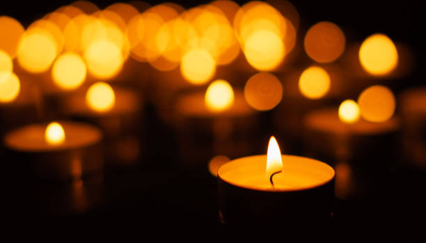 istock Burning candles with shallow depth of field 863817922