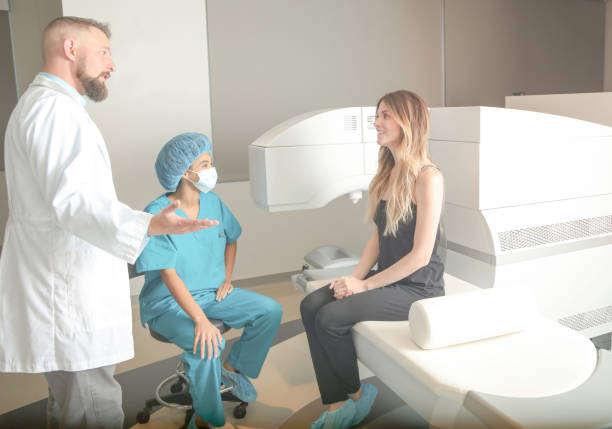 istock Woman about to get lasik surgery 863826050